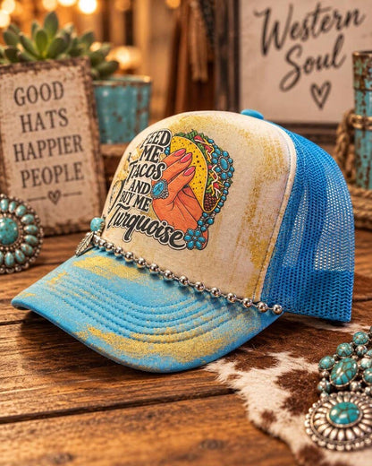 Feed Me Tacos Trucker Hat