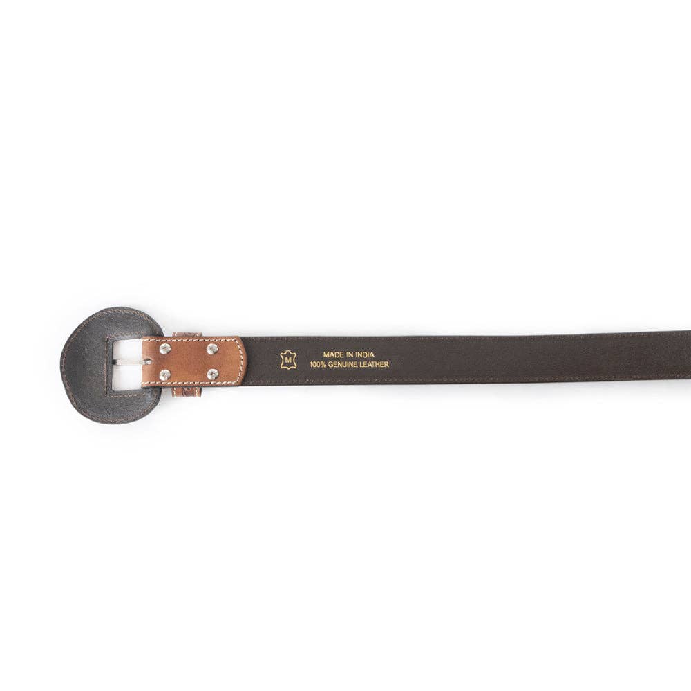 Bronc Ready Tooled Leather Belt