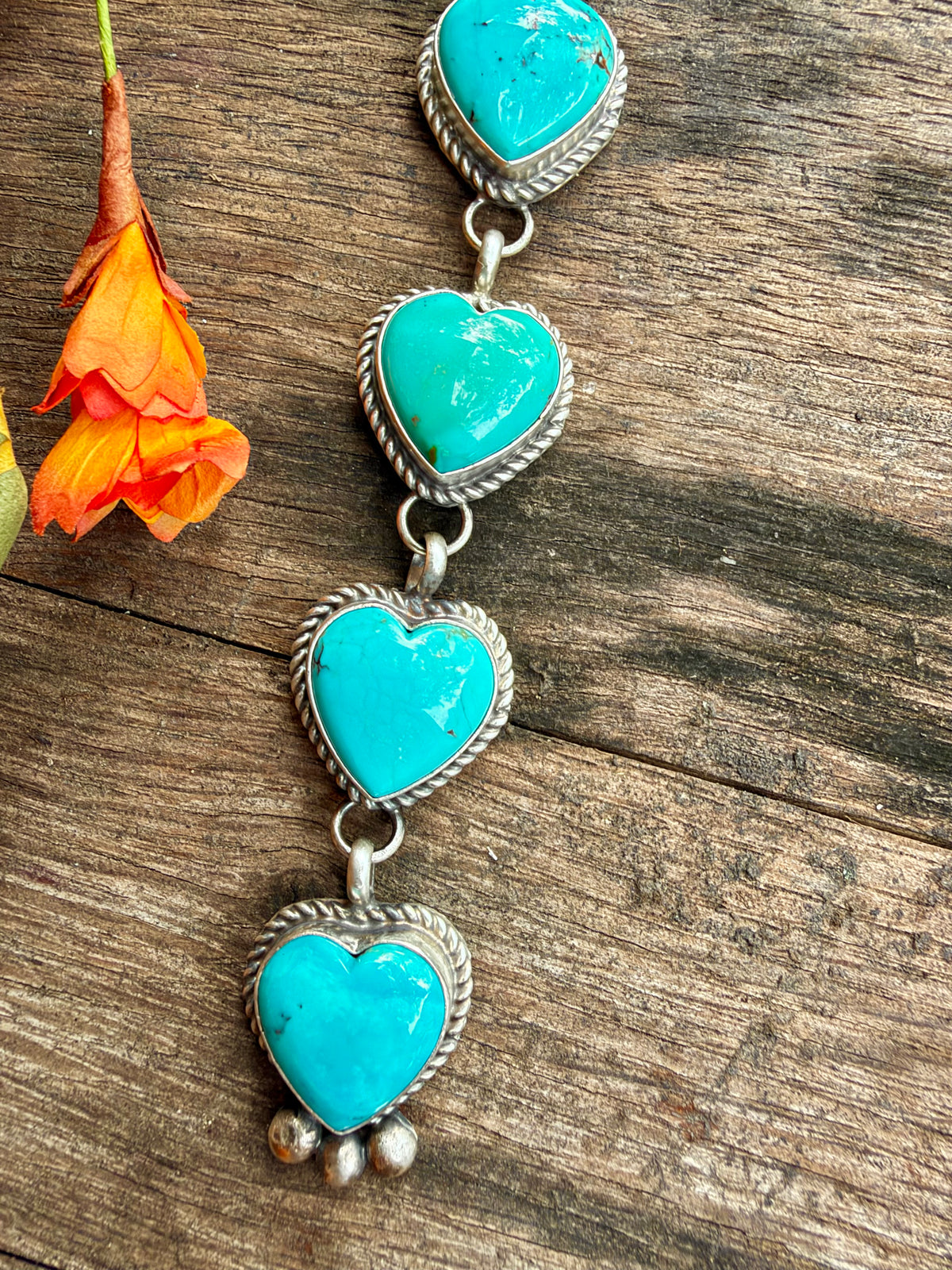 Vicky Hicks Heart Breaker Lariat Necklace