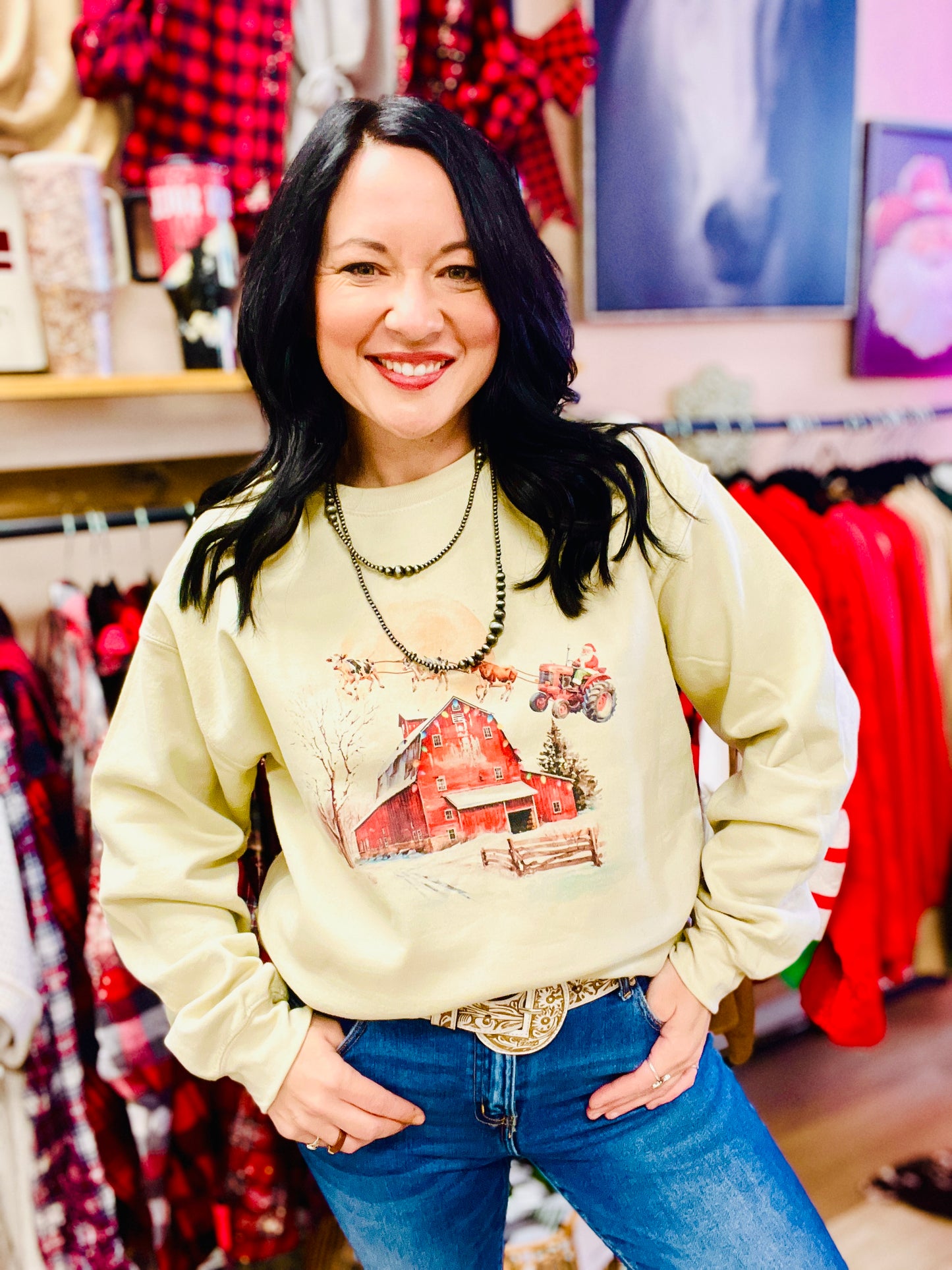 Santa Barn Sweatshirt