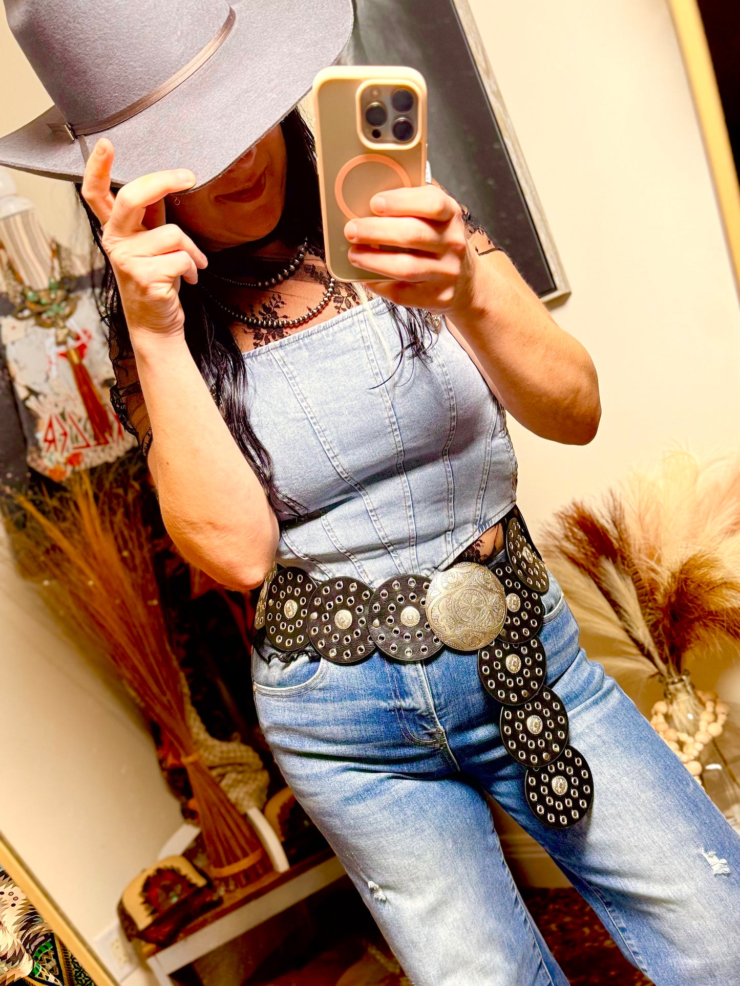 Buckle Bunny Denim Top