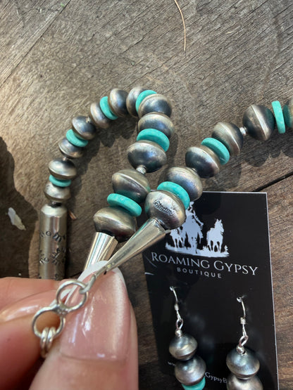 34" Sophia Becenti Navajo Pearl Set