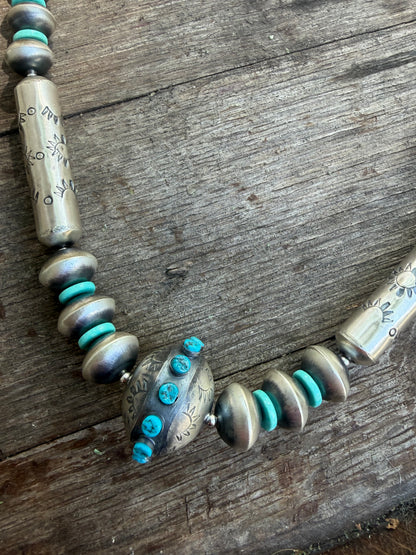 34" Sophia Becenti Navajo Pearl Set