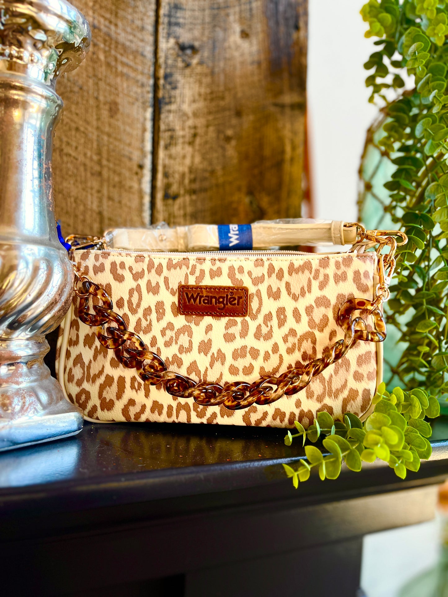 Wrangler Leopard Print Shoulder Bag