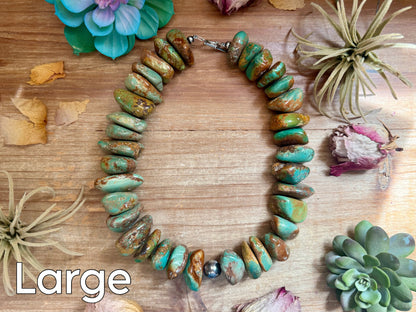 Turquoise Nugget Statement Necklace