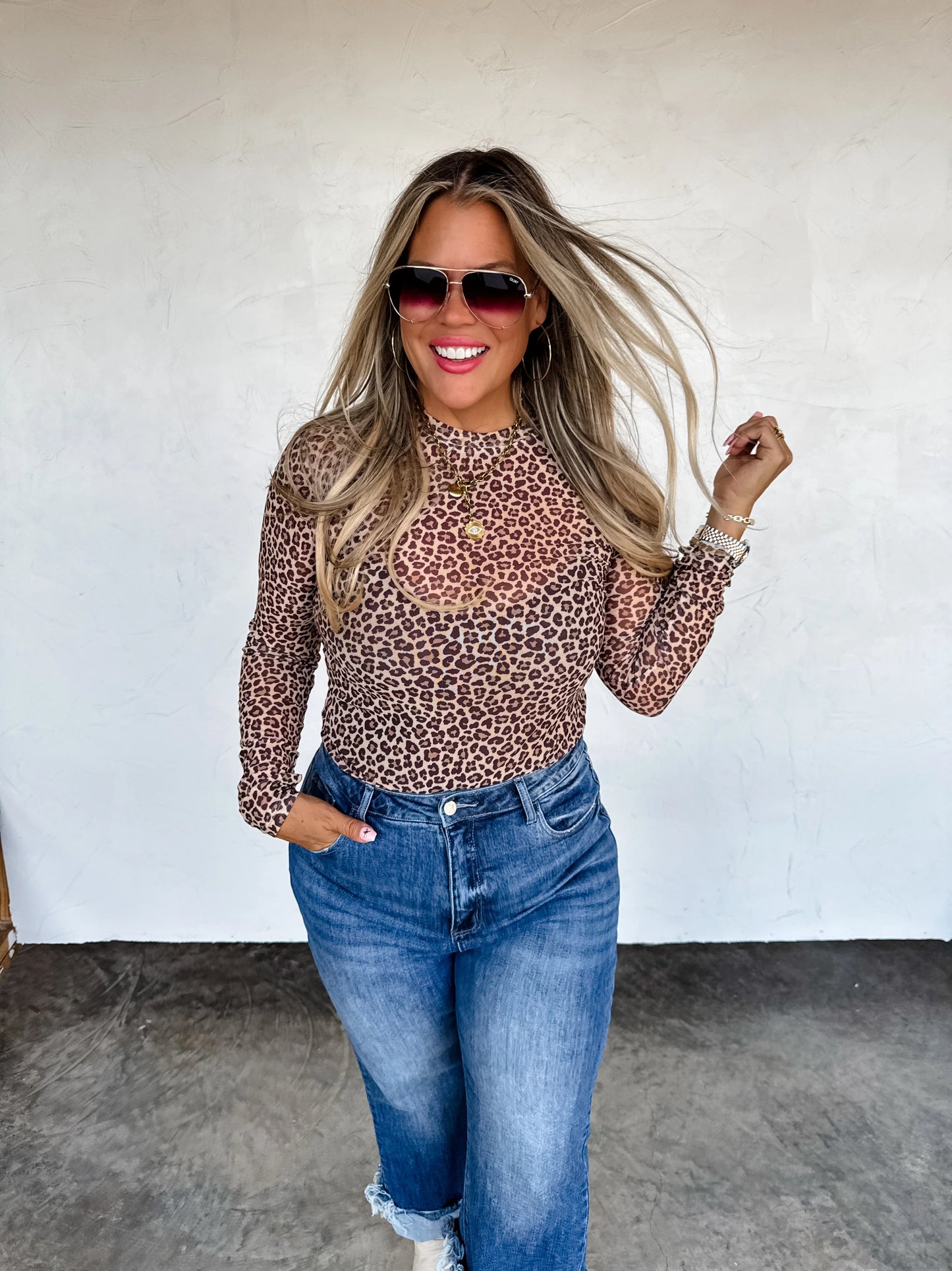Leopard Lover Mesh Top
