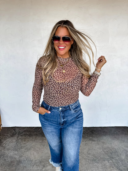 Leopard Lover Mesh Top