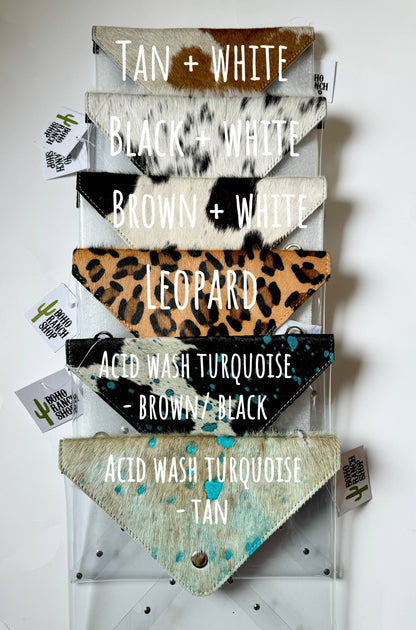 Western Cowhide Hairon Clear Crossbody Purse