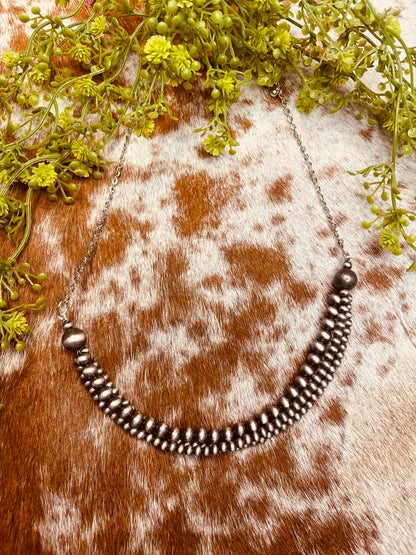 3-Strand Pearl Bead Necklace