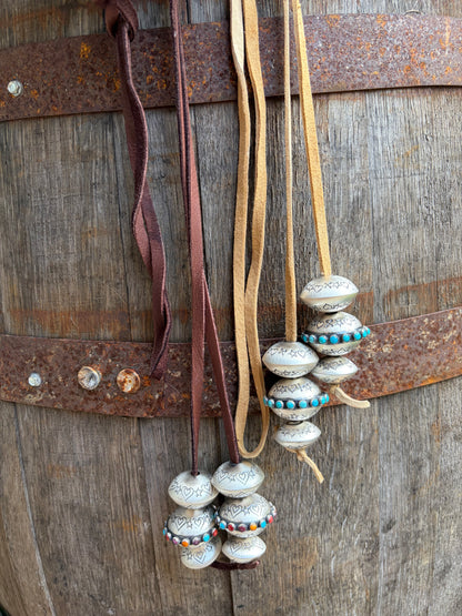 Monica Mega 6 Pearl Bolo Necklace