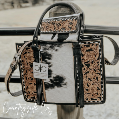 Panhandle Leather Cowhide Tote