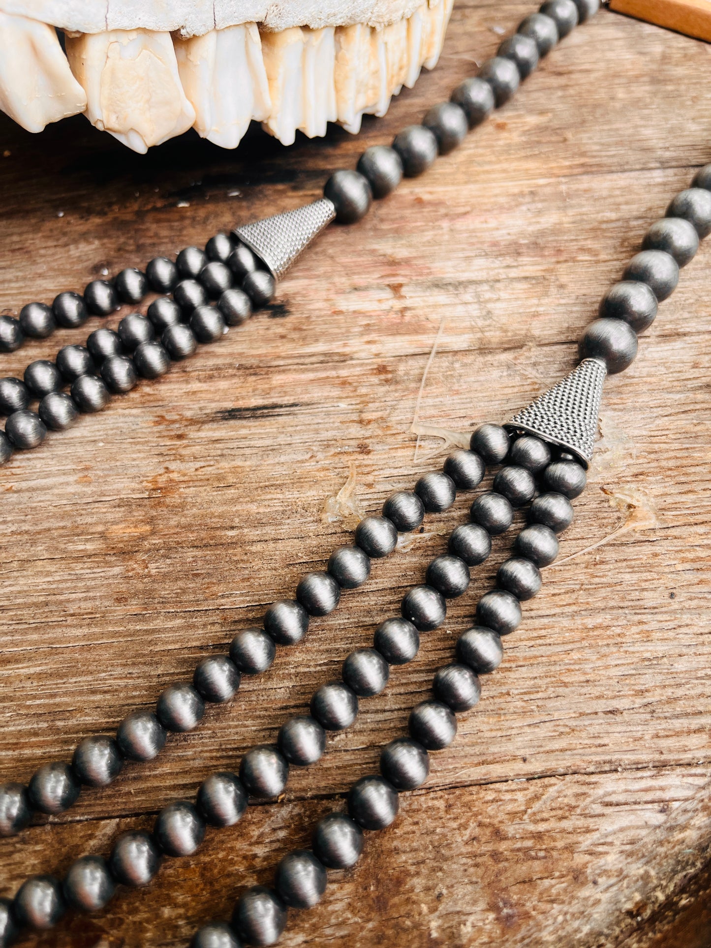 30" Coop Bead Necklace