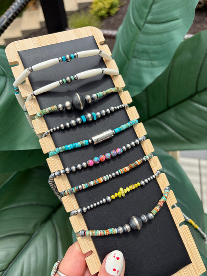 18" Desert Pearl Stacker Necklace Collection