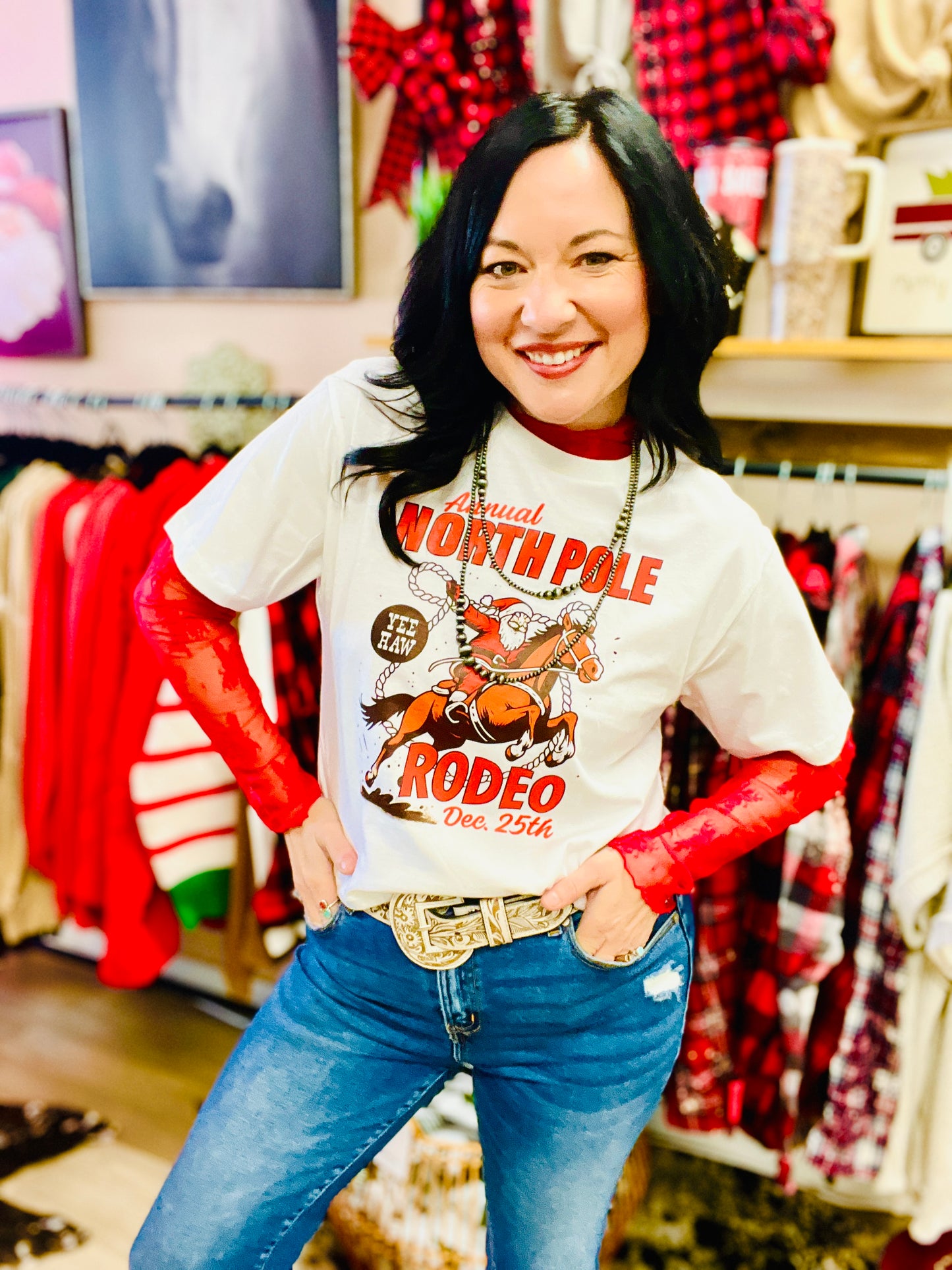 North Pole Rodeo Tee