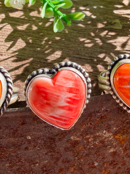 Sterling Heart Rings