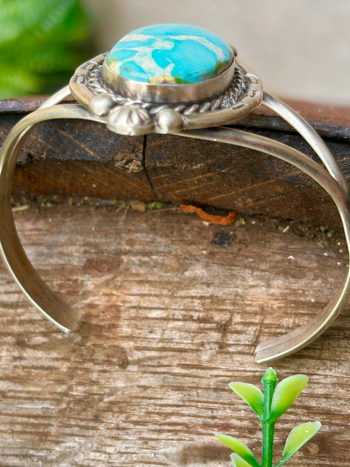 Whitewater Crackle Cuff Bracelet