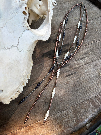Westy Gal Faux Lariat Necklace