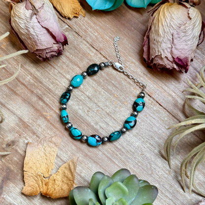 Matrix Turquoise Bracelet – 6 1/4" – 5mm Oval