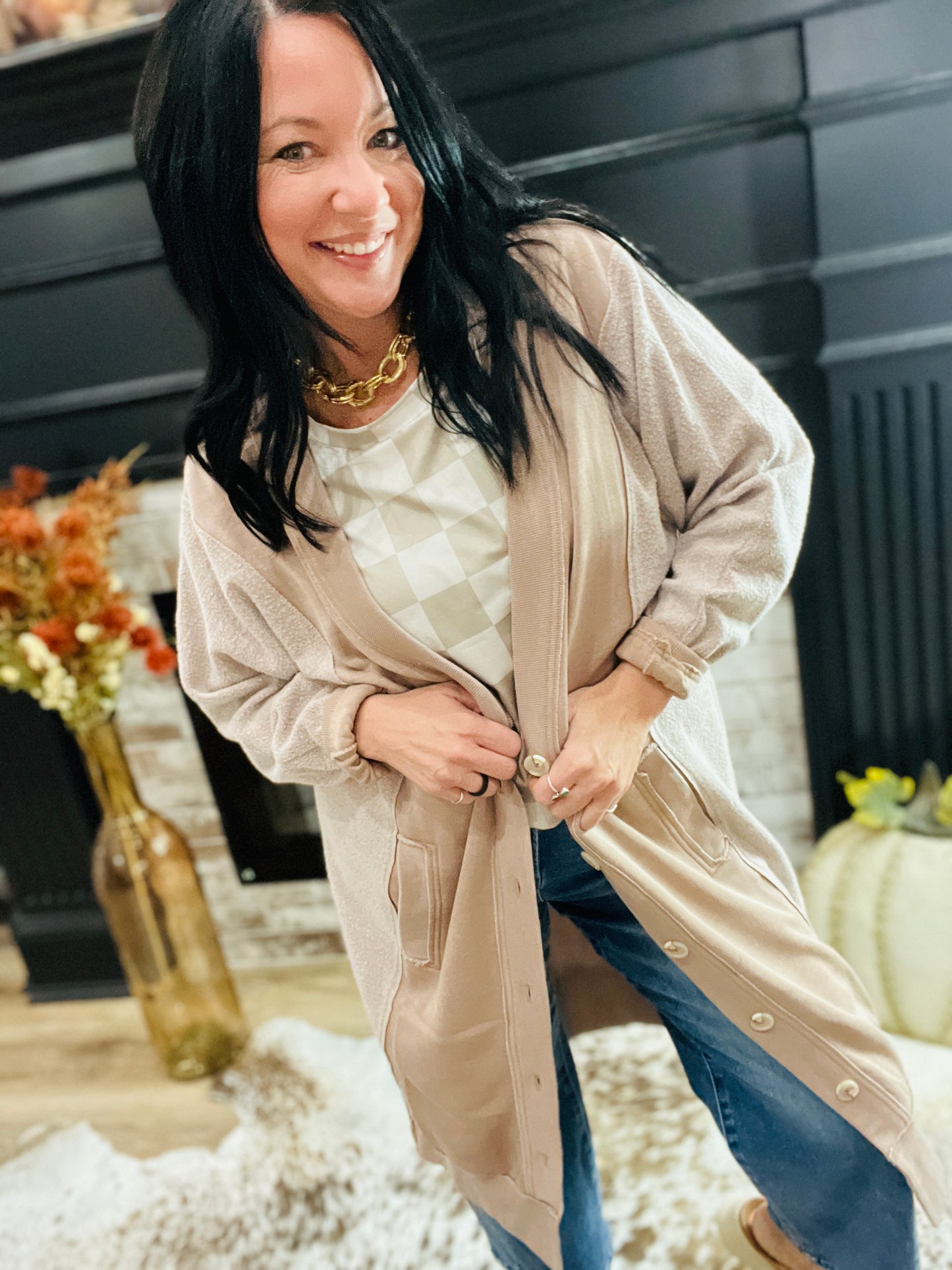 Desi Sweatshirt Cardigan