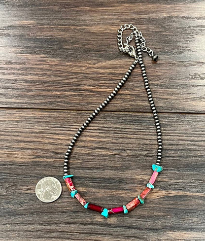 15" Falls Gemstone Necklace