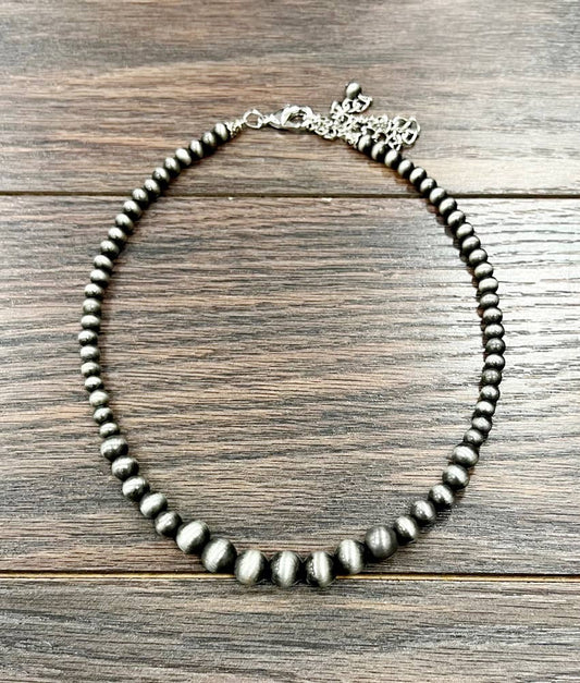 Graduated Navajo Bead Necklace