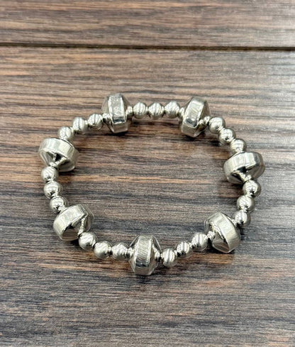 Mega Rondelle Stretch Bracelet