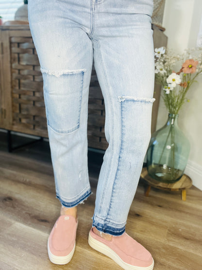 Hobo Hippy Cropped Risen Jean