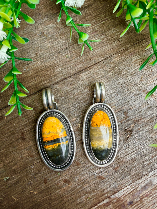 Bumblebee Jasper Pendants