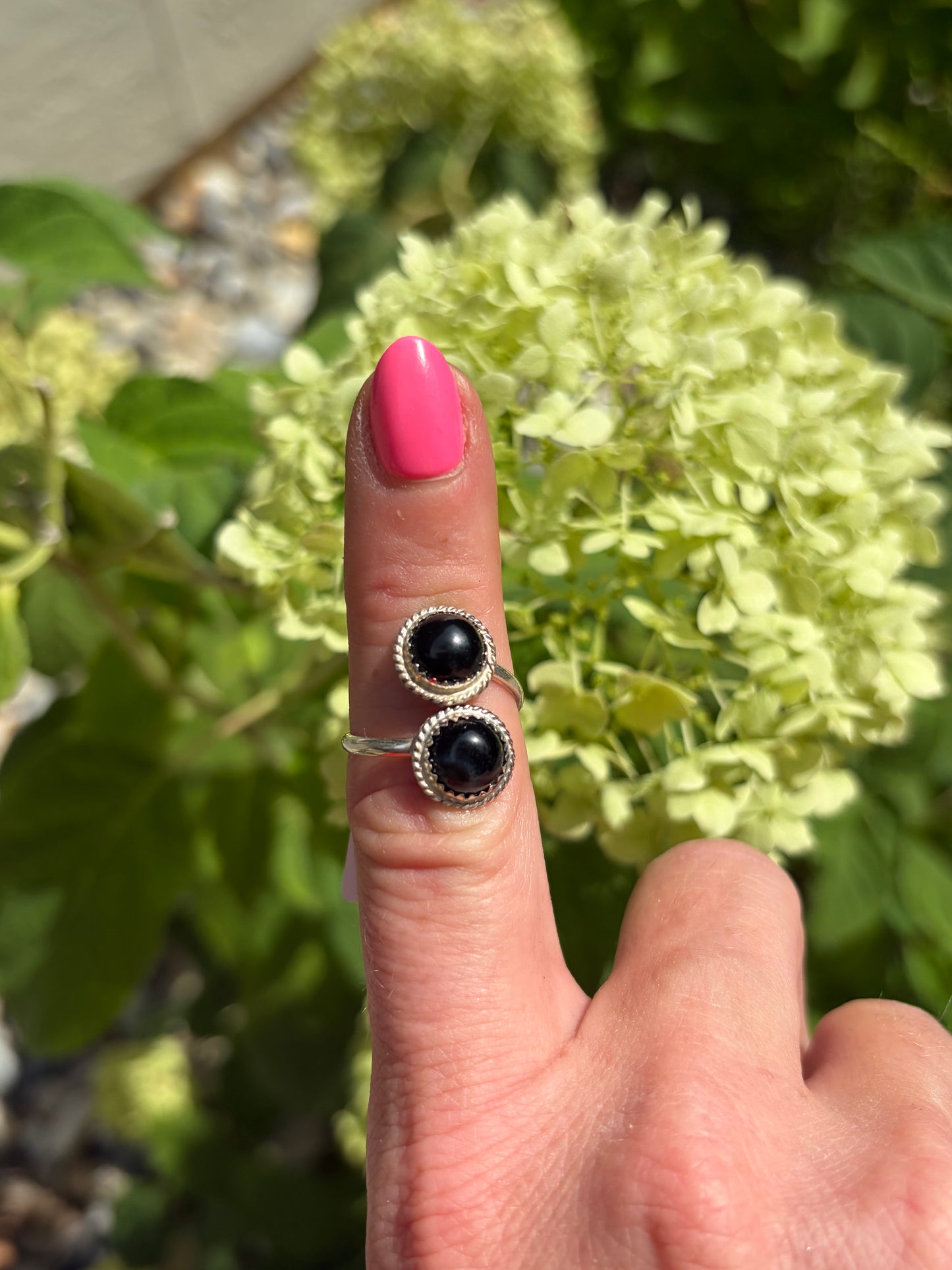 Esther White 2 Stone Rings