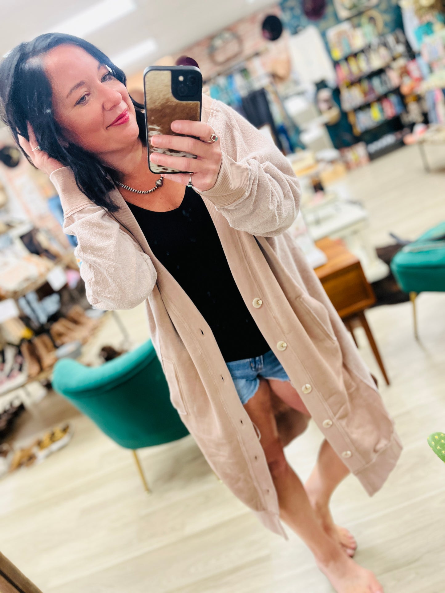 Desi Sweatshirt Cardigan