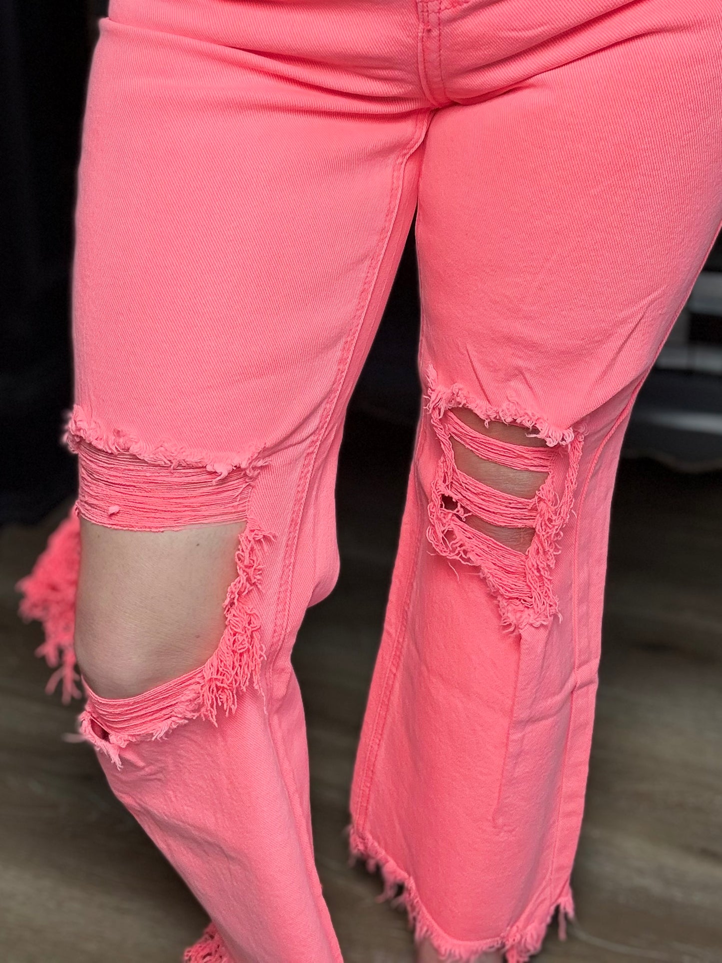 Coral Dreams Cropped Jean