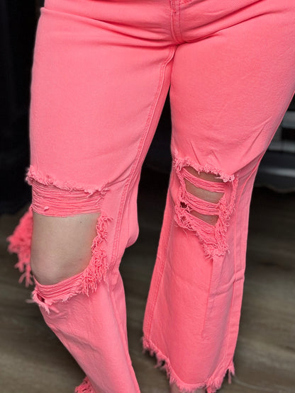Coral Dreams Cropped Jean
