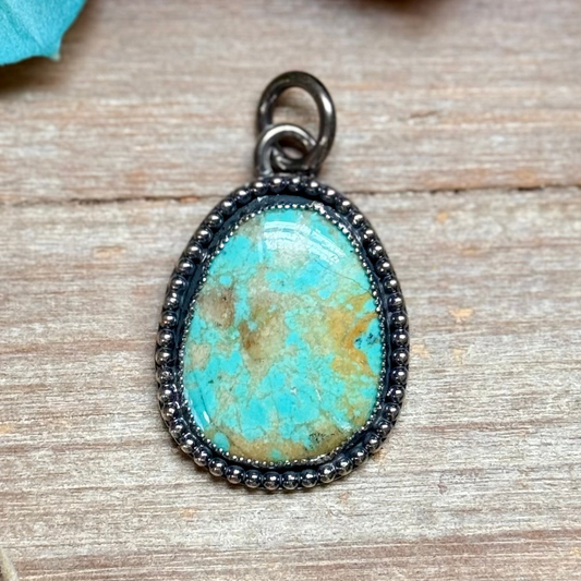 MJ Turquoise Pendant – Sterling Silver