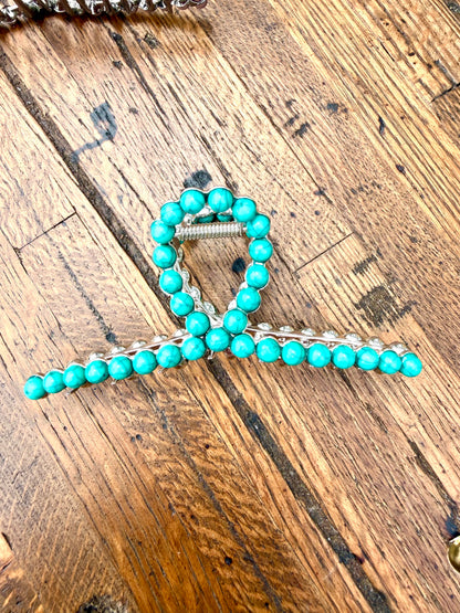 Rockin Western Pearl Hair Clip