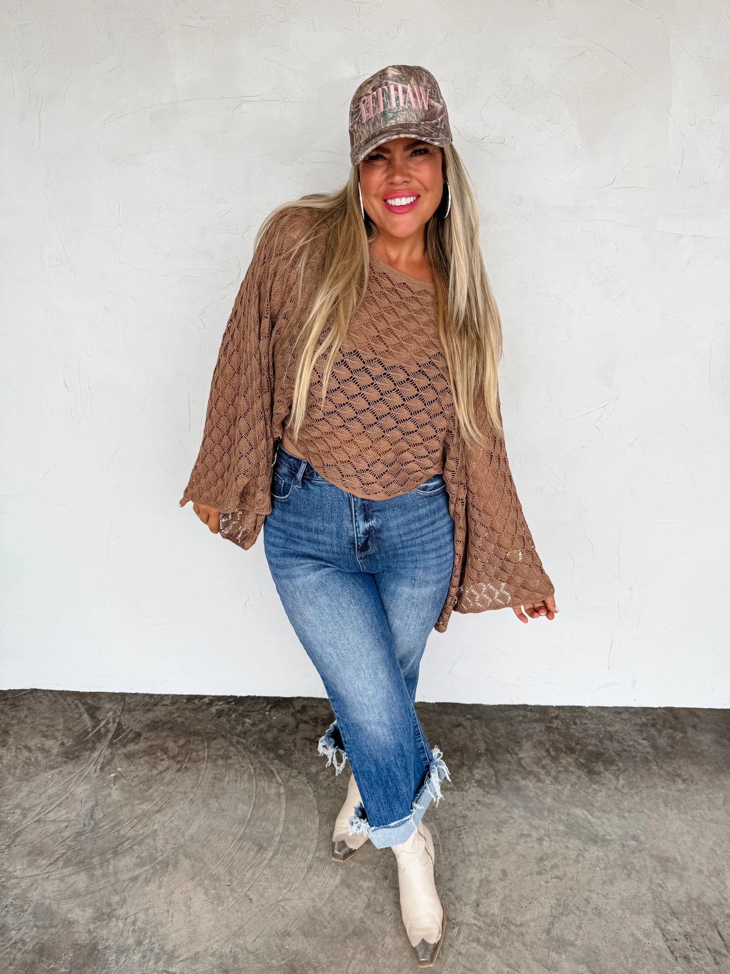 Free Spirit Bell Sleeve Top