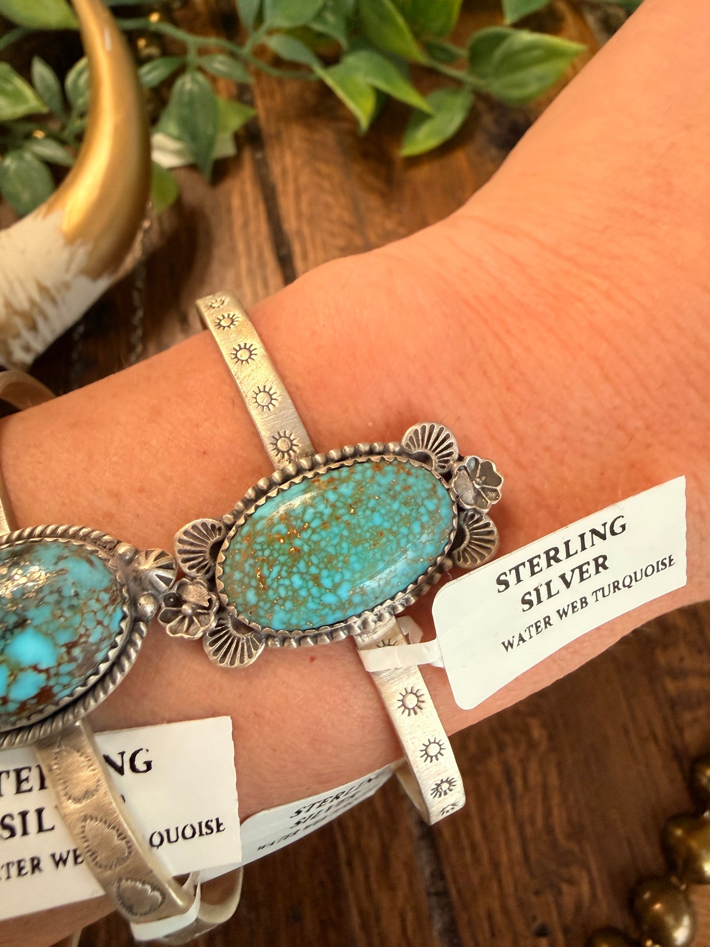 Water Web ~ Kingman Cuff Bracelets