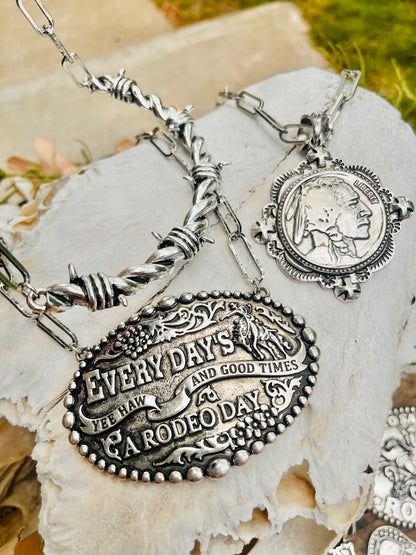 Mega Link Western Paperclip Necklaces