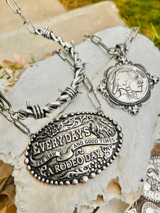 Mega Link Western Paperclip Necklaces
