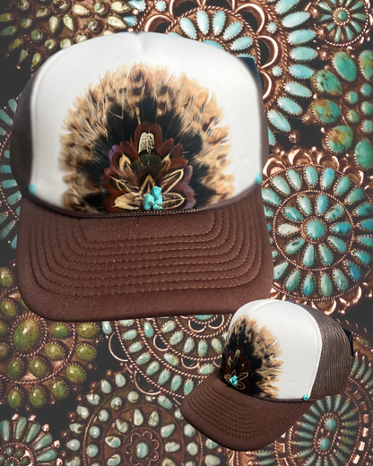 Gypsy Custom Feather Trucker Hat