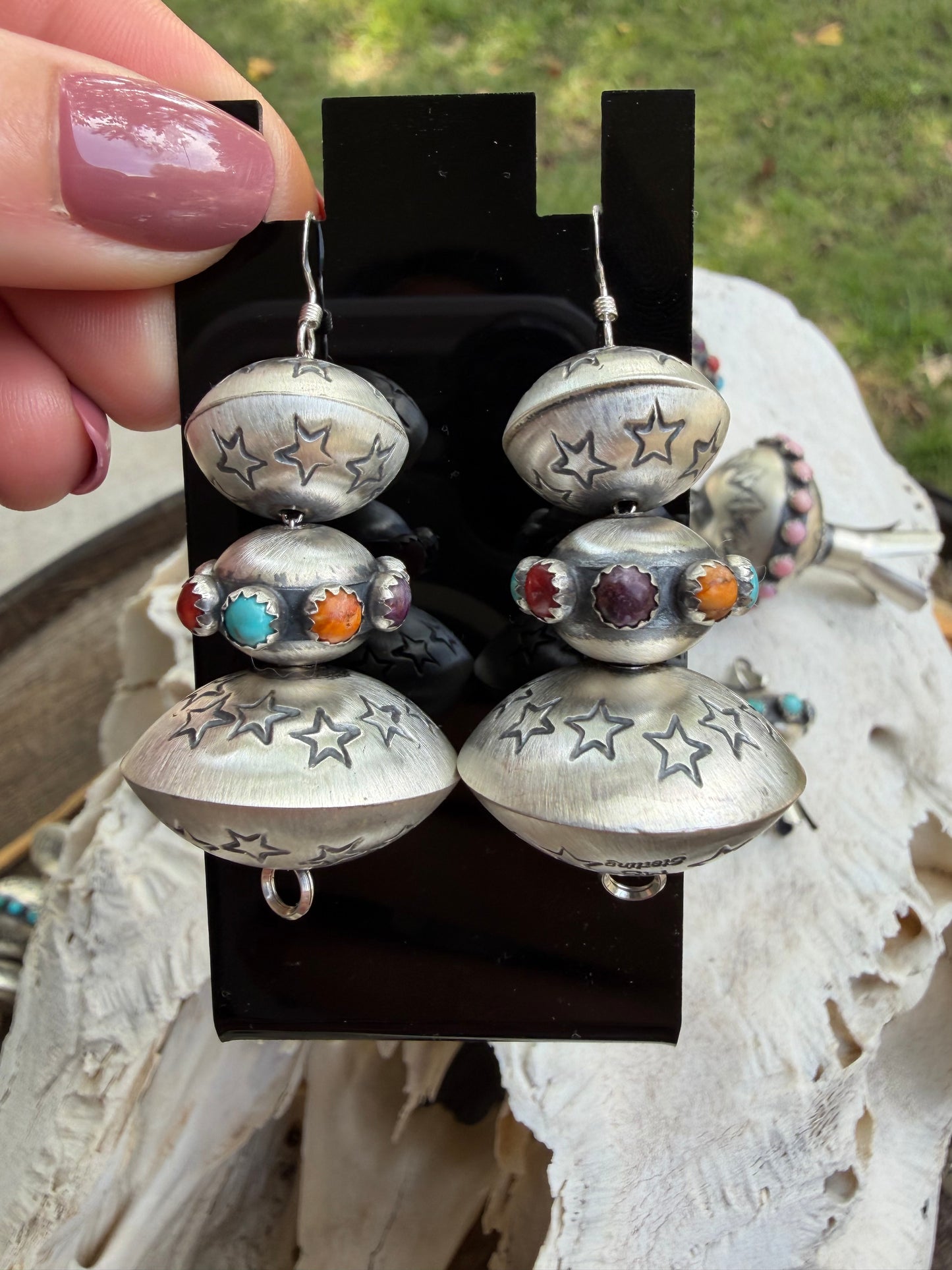 Monica Smith 3 Pearl Earrings