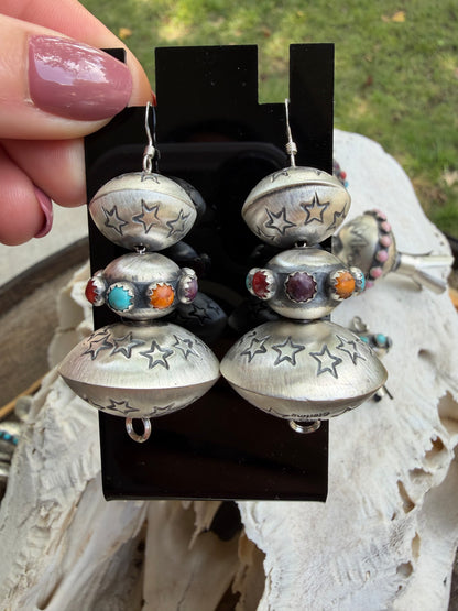 Monica Smith 3 Pearl Earrings