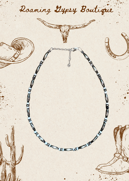 White Buffalo Torpedo choker Sterling Silver Pearls