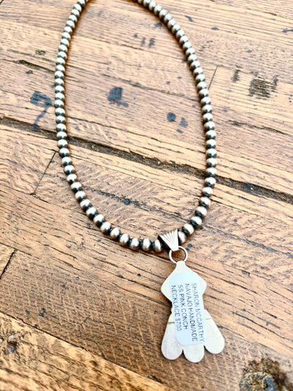 Pink Conch Feather Necklace - McCarthy