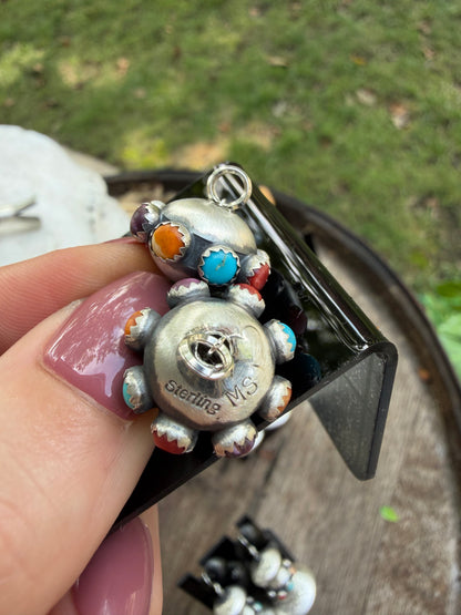 Monica Smith  4" Blossom Earrings