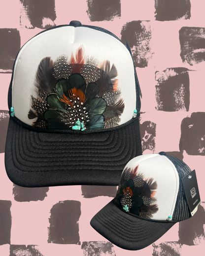 Gypsy Custom Feather Trucker Hat