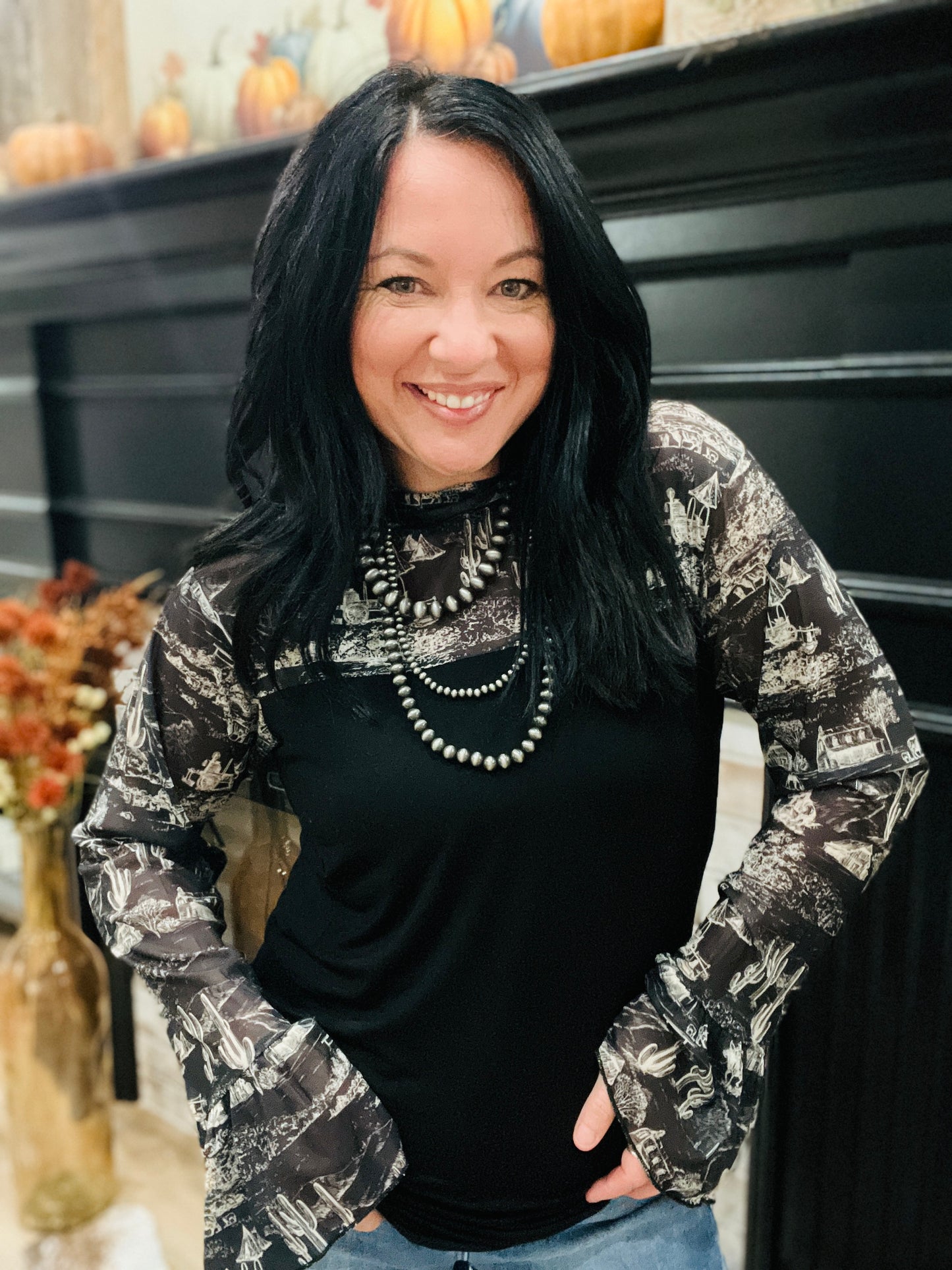 Homestead Toile Top
