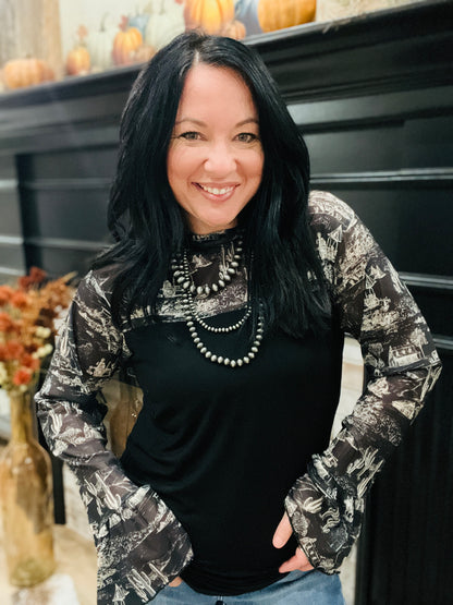 Homestead Toile Top