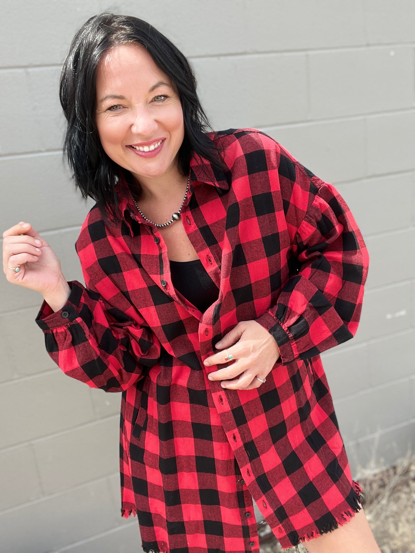 Gypsy Plaid Campfire Dress