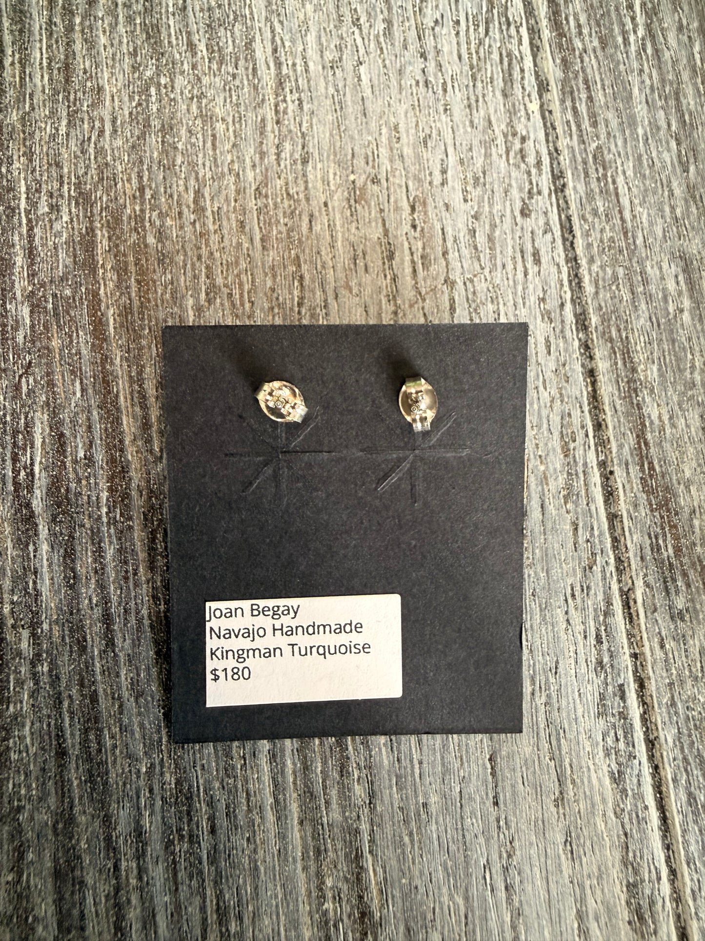 Joan Begay ~ Turquoise Concho Stud Earrings
