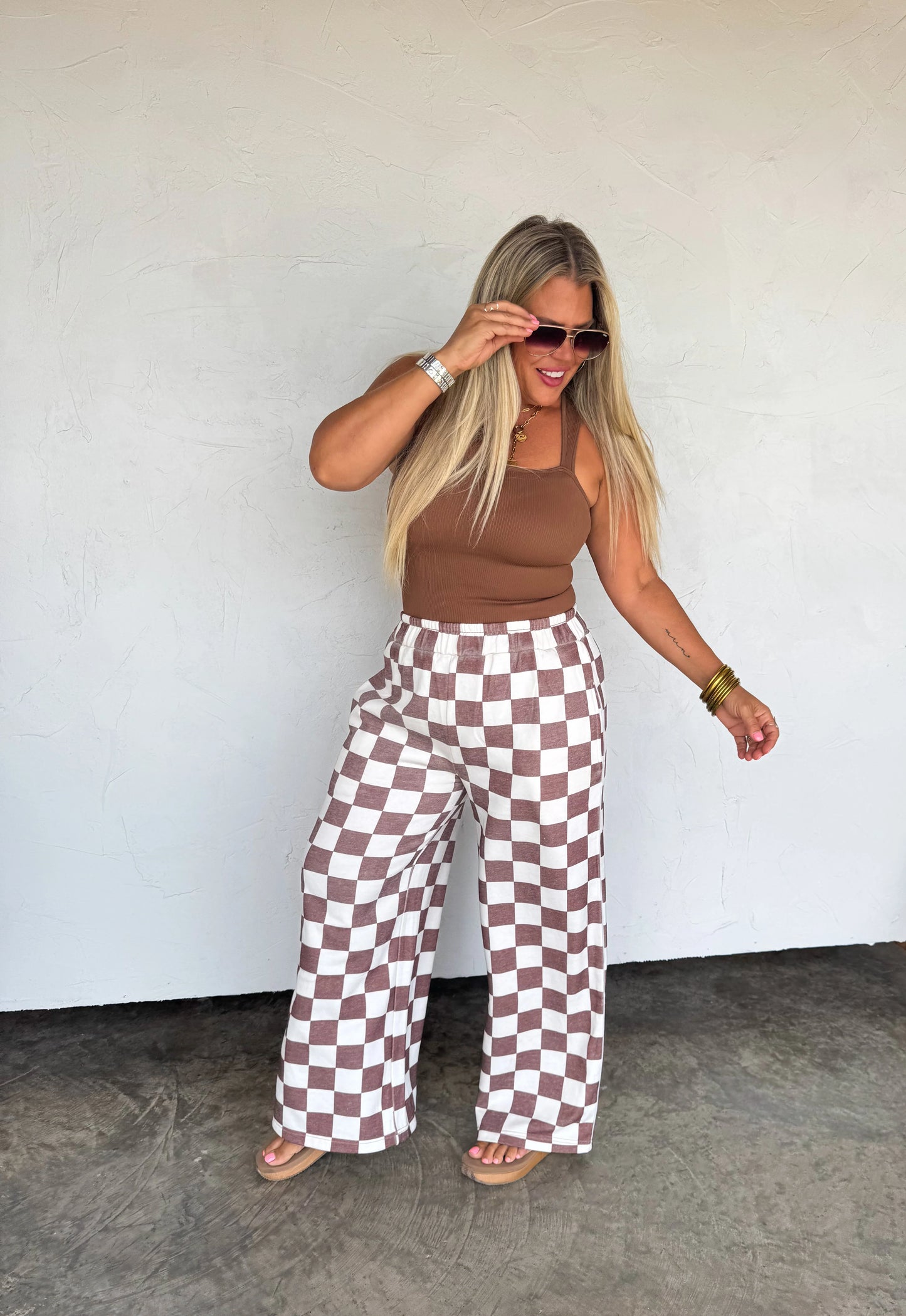 Drift Away Checker Jogger
